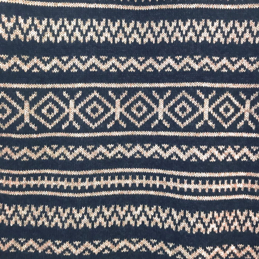 Hollister Navy Gray Fairisle Hoodie - Size S - Picture 6 of 7